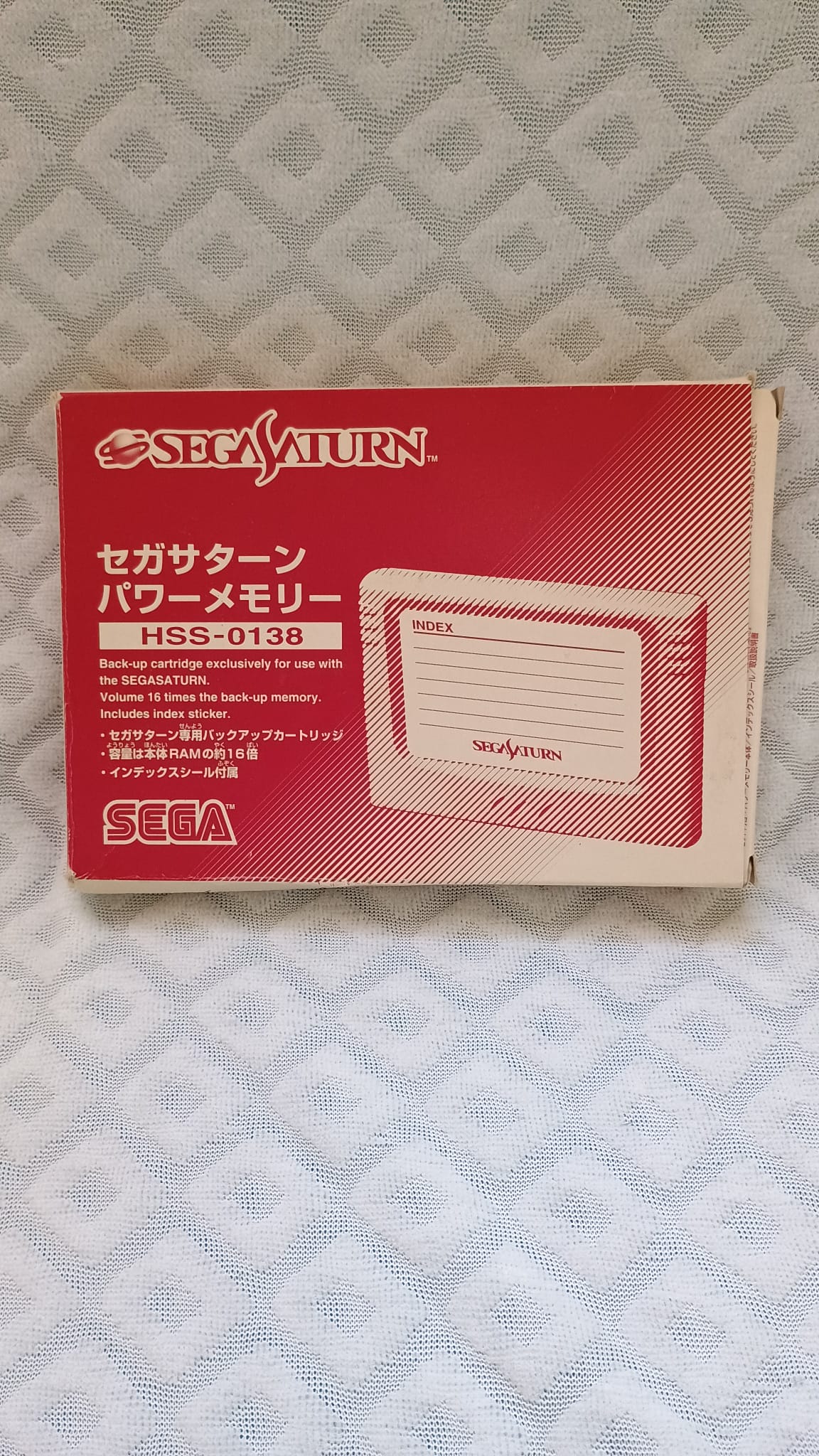 Memory card-Sega Saturn-Boxed