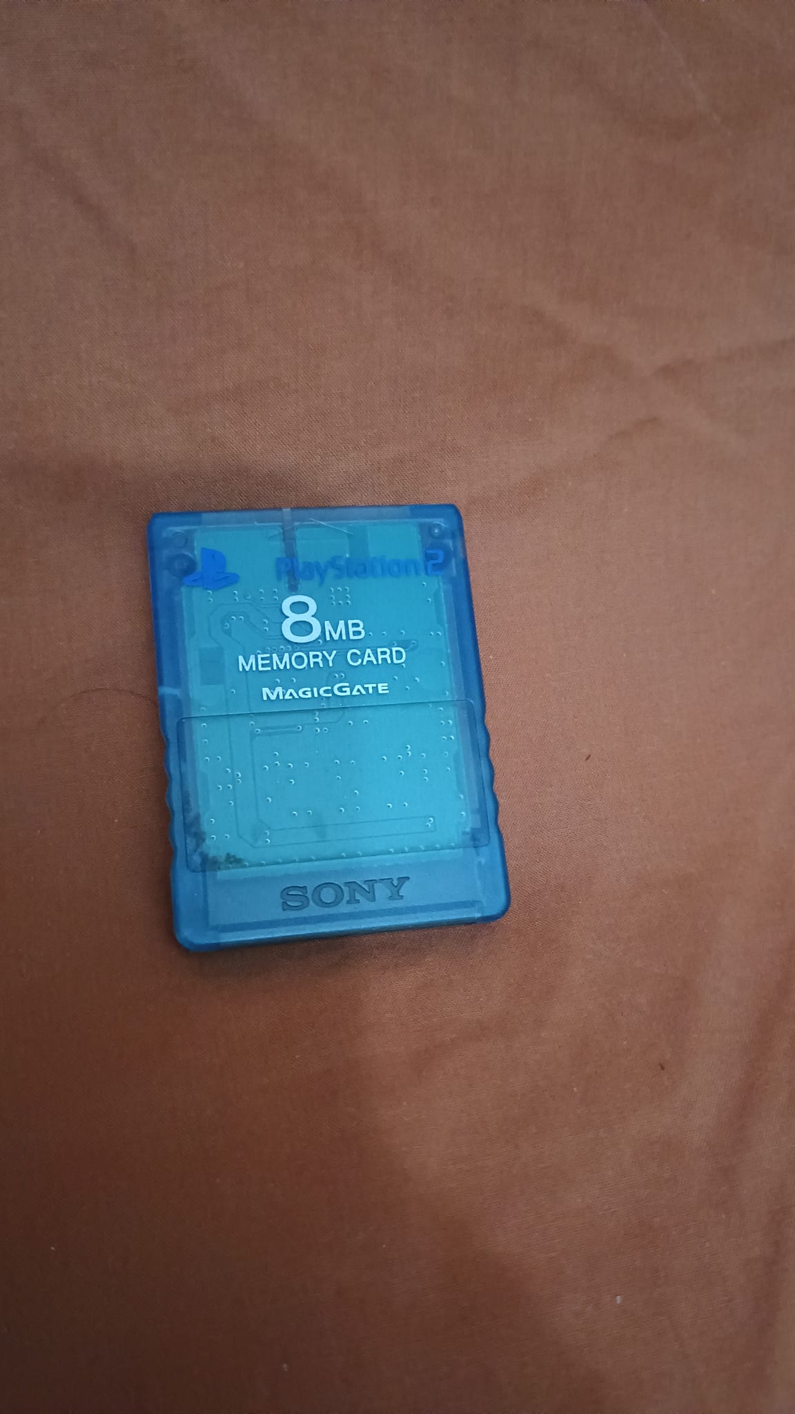 Memory Card-Ps2-Play Station 2-Blu