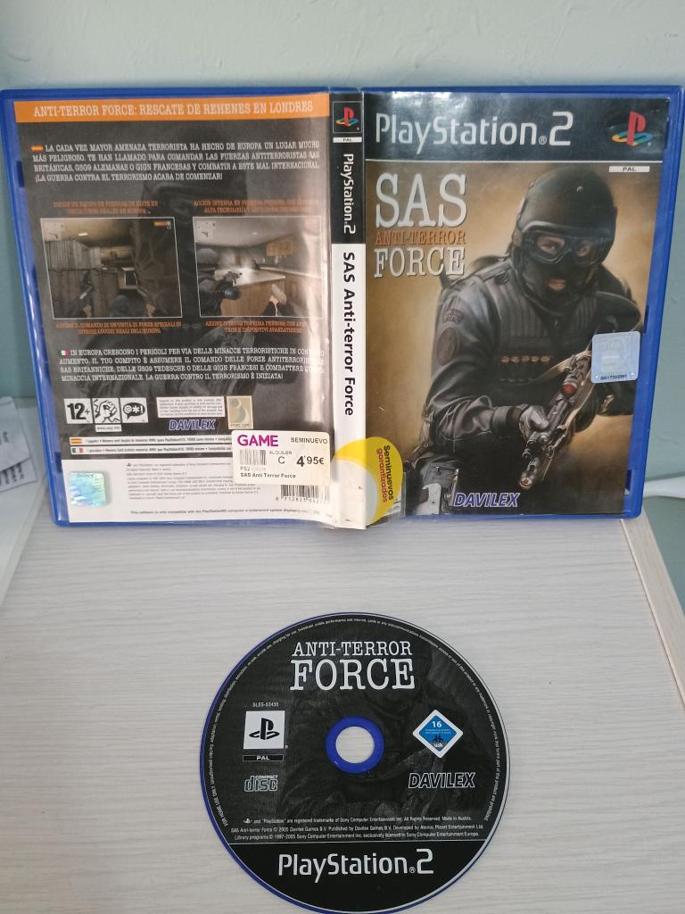 Sas-Anti-Terror Force-Ps2-Play Station 2-Pal