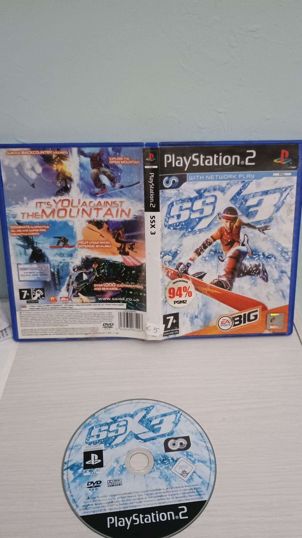 Ssx-Ps2-Play Station 2-Pal