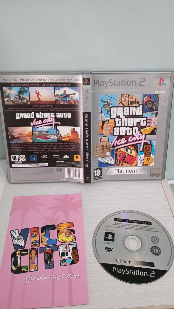 Gta-Vice City-Grand Theft Auto-Vice City-Ps2-Play Station 2-Pal