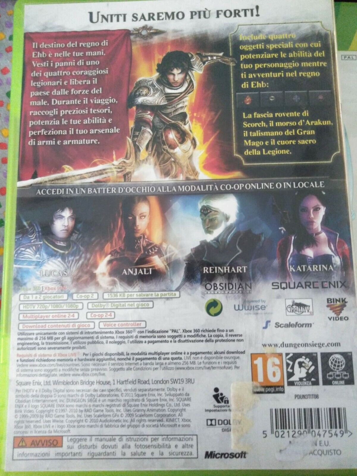 Dungeon Siege 3-Limited Edition-Xbox 360