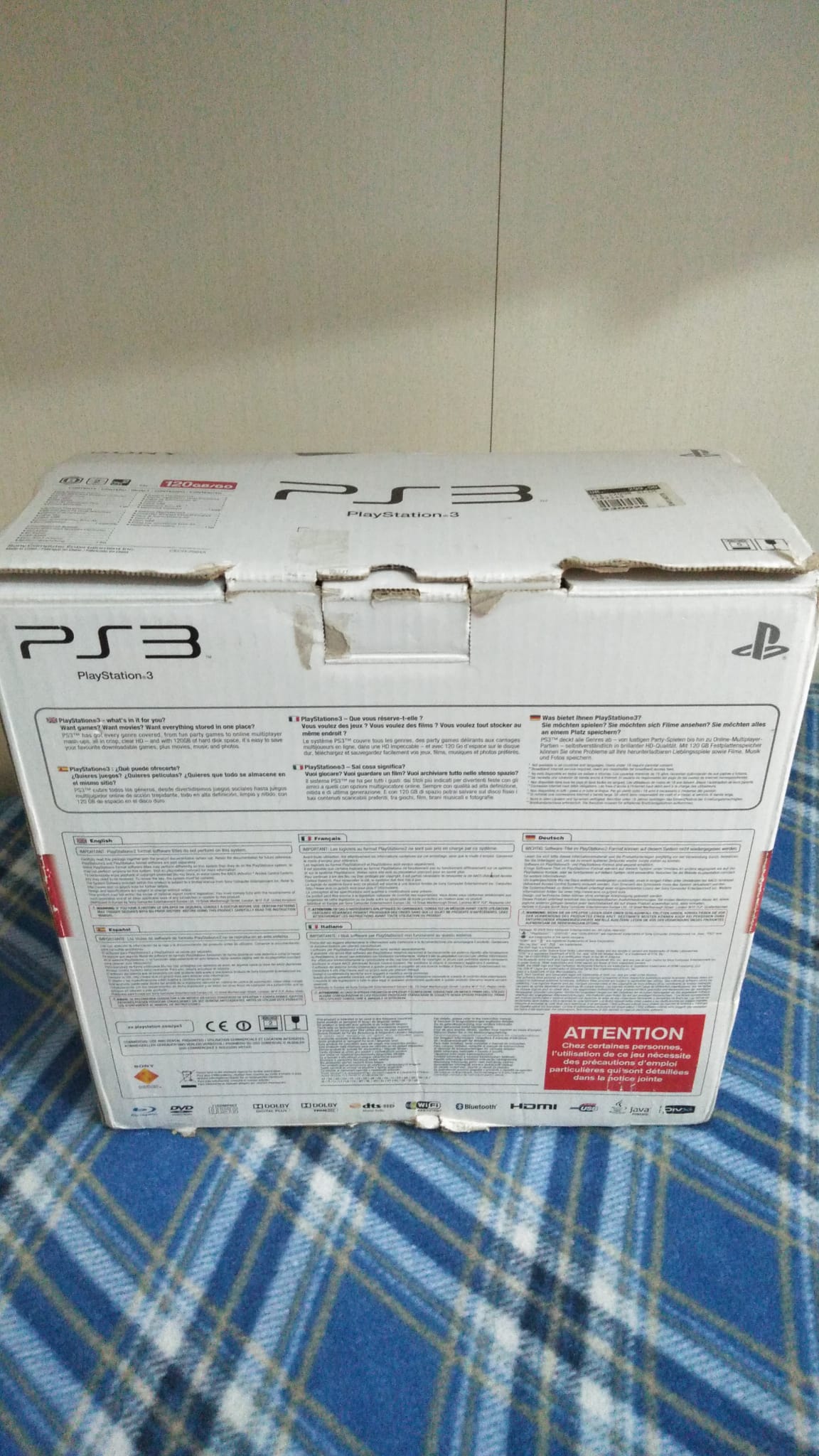 Play Station 3-Ps3-Slim-Boxed-boxata