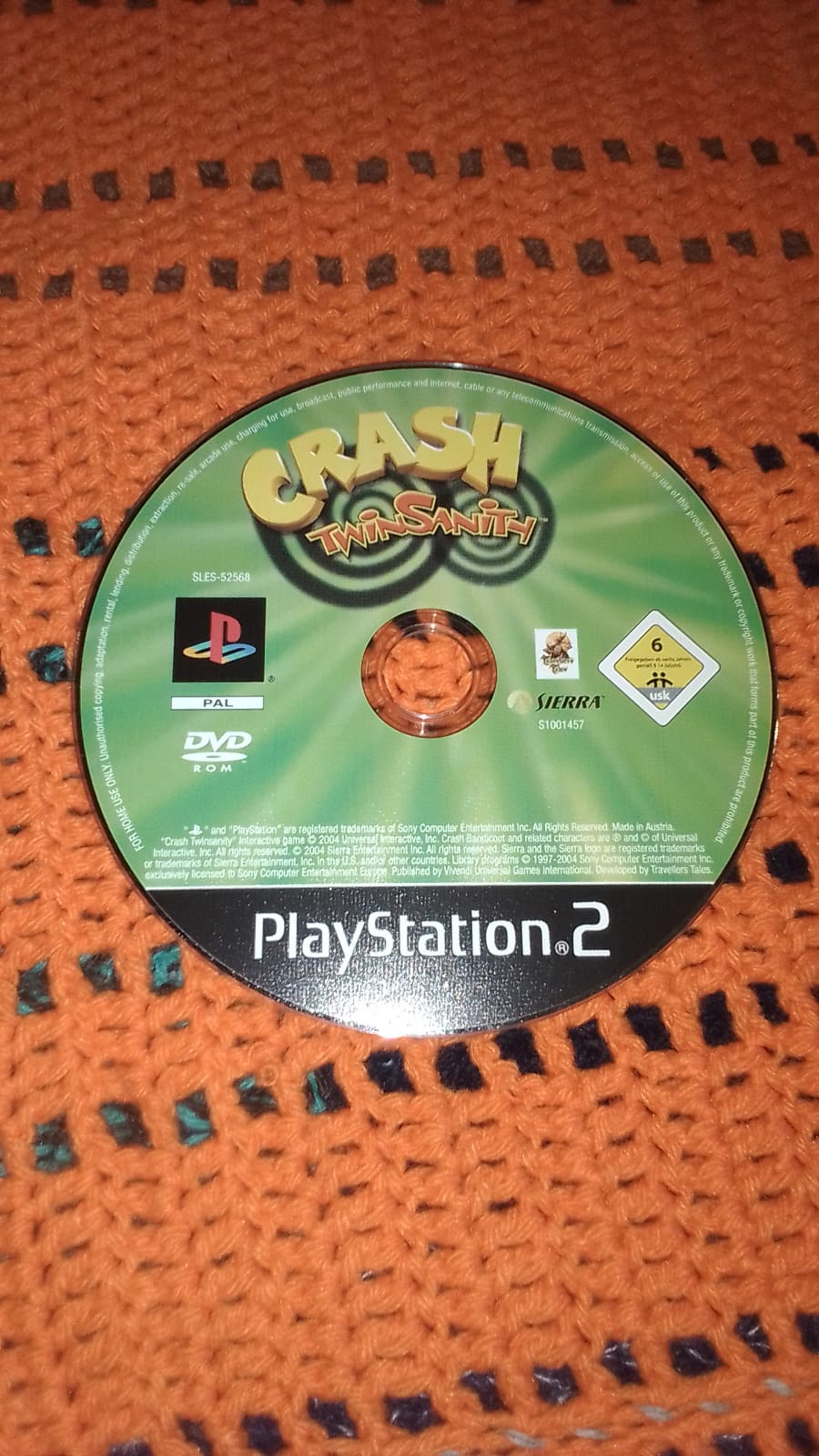 Crash Twinsanity-Ps2-Play Station 2-Pal-Solo Disco