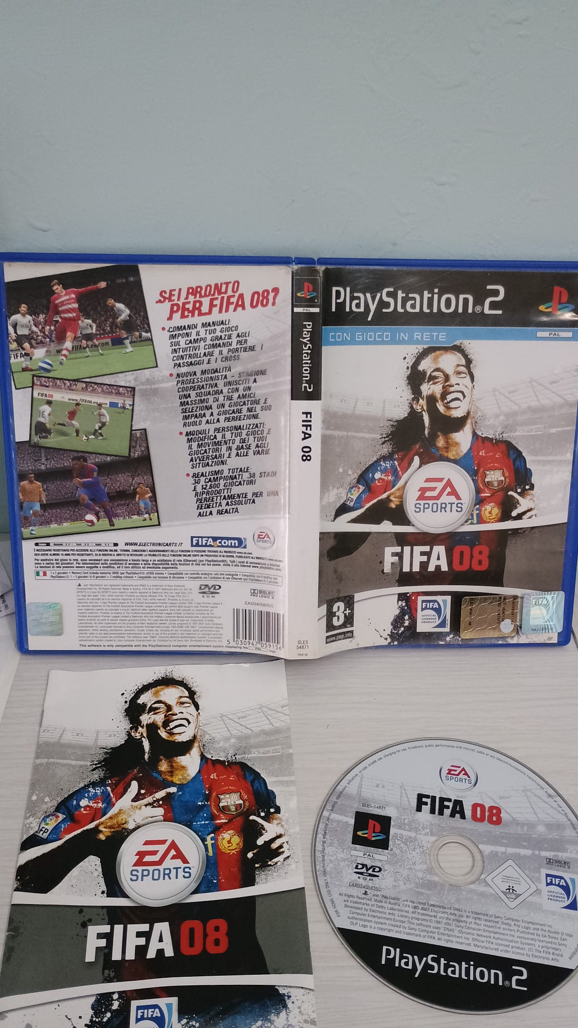 Fifa 08-Ps2-Play Station 2-Pal