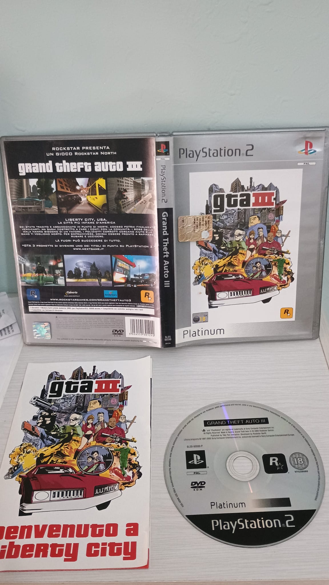 Gta 3-Grand Theft Auto III-Ps2-Play Station 2-Pal