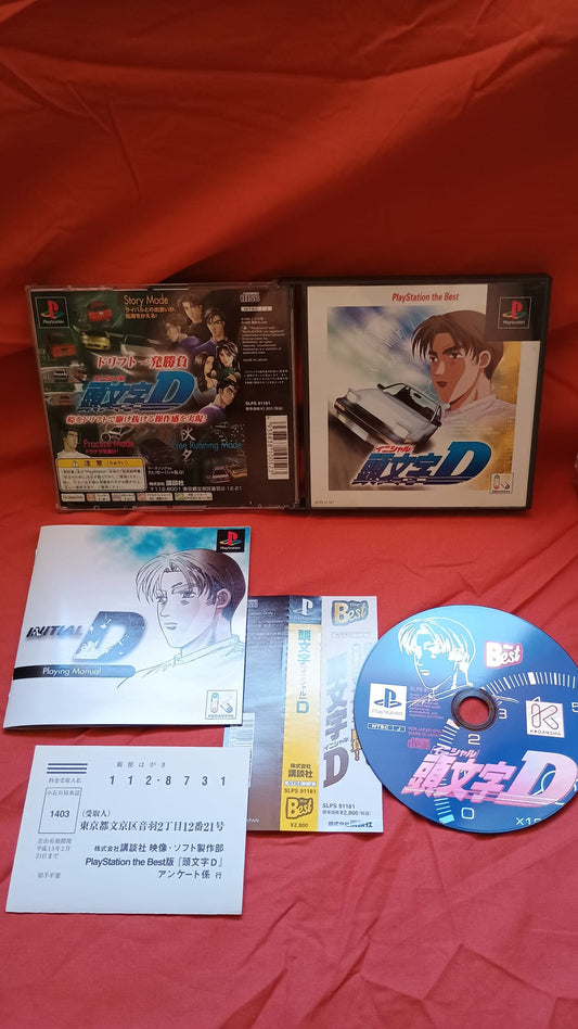 Initial D-Ps1-Play Station-Jap-Giapponese