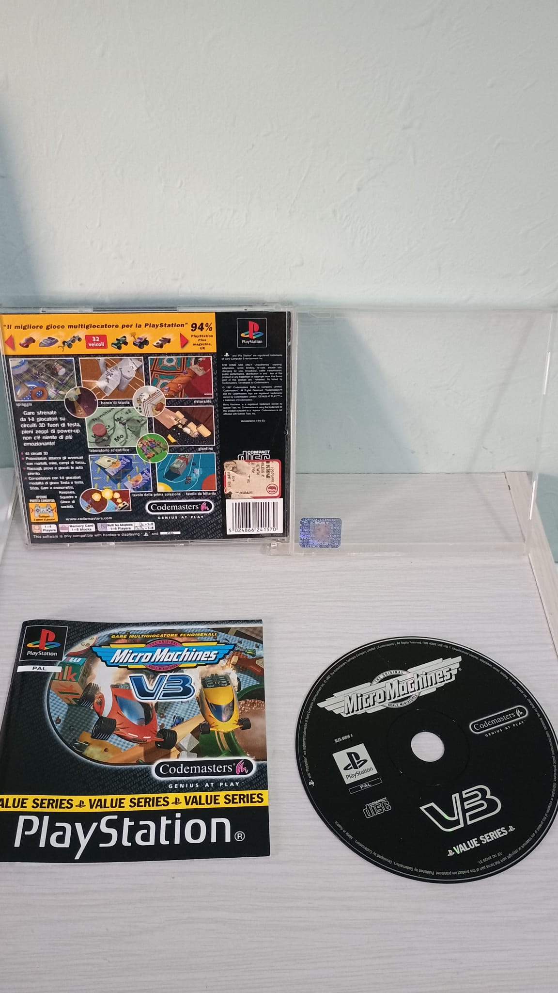 Micro Machines V3-Ps1-Play Station-Pal