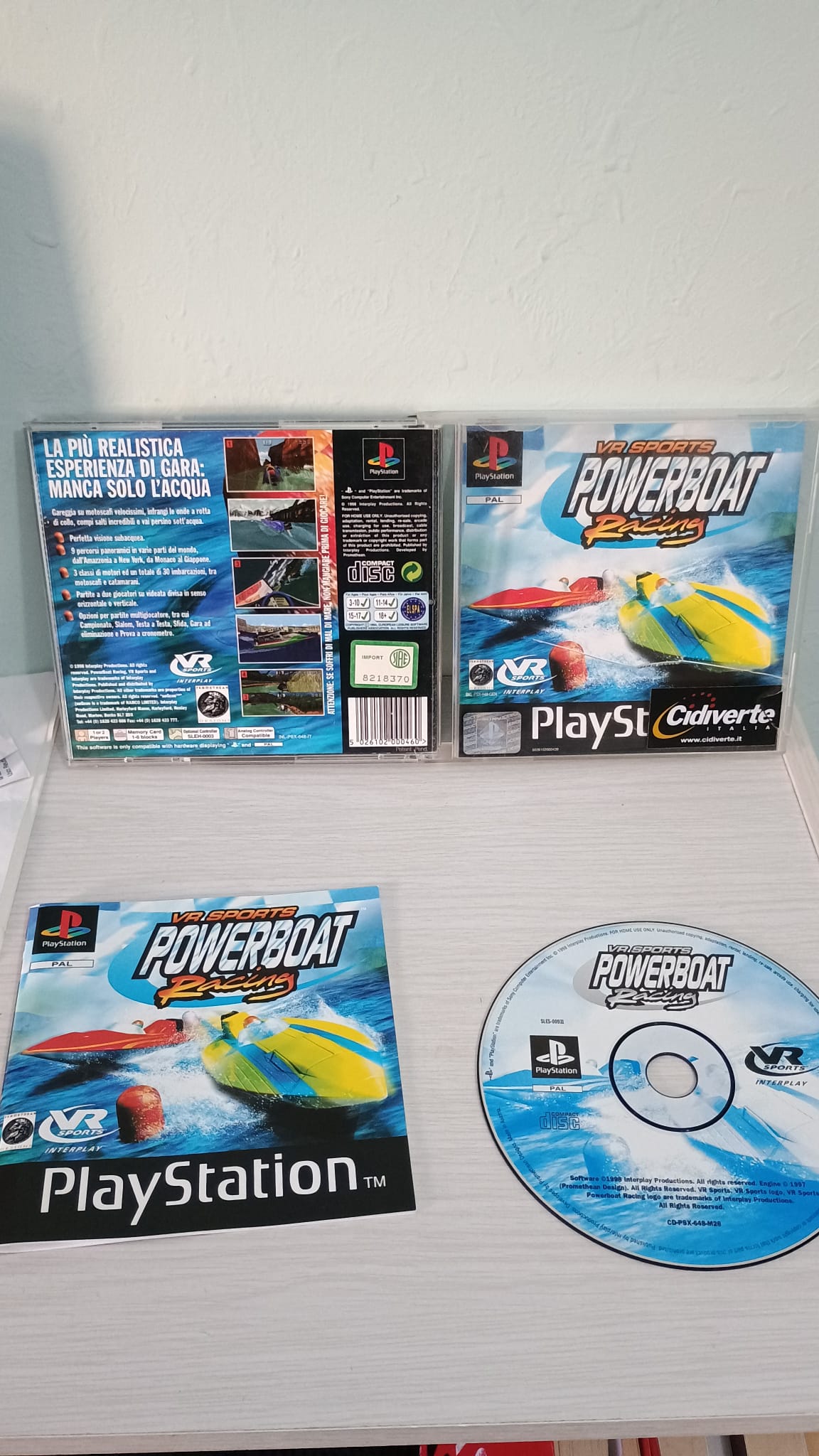 Vr Sports Powerboat Racing-Ps1-Play Station-Pal