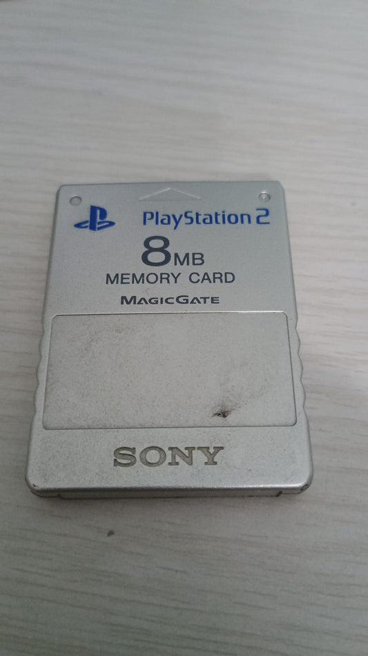 Memory Card-Ps2-Play Station2-Silver
