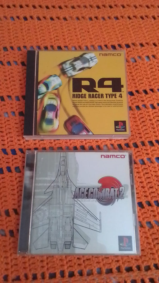 ace combat 2 +ridge racer 4-ps1 jap