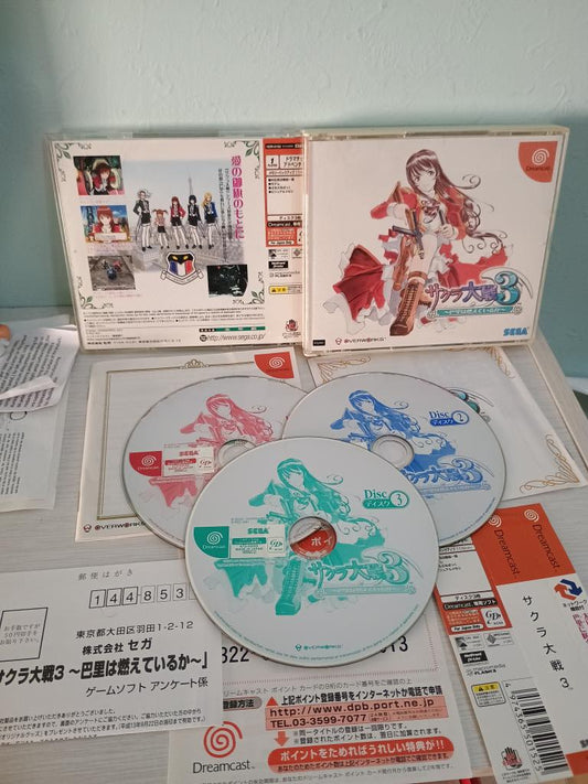 Sakura Wars 3-Dreamcast-Jap