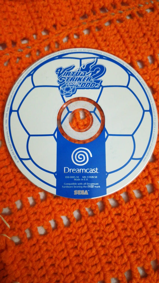 Virtua Striker 2-Ver.2000.1-Dreamcast-Solo Disco-Pal