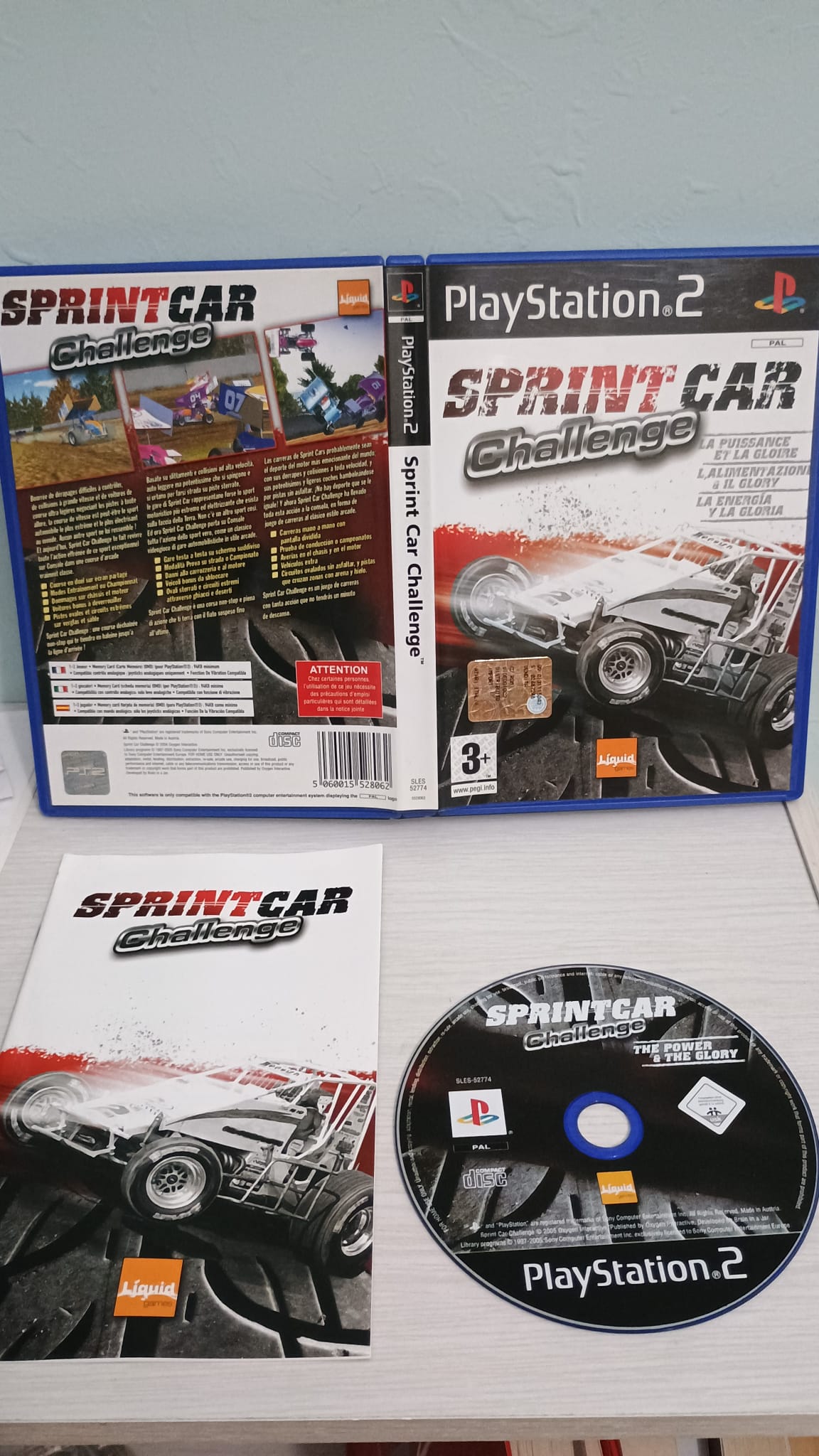 Sprint Car Challenge-Ps2-Play Station 2-Pal