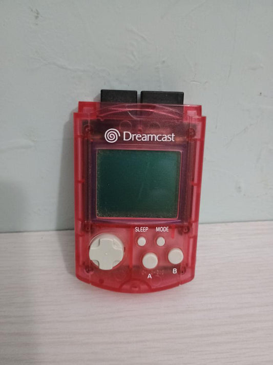Vmu-Visual Memory Unit-Dreamcast-Rosso