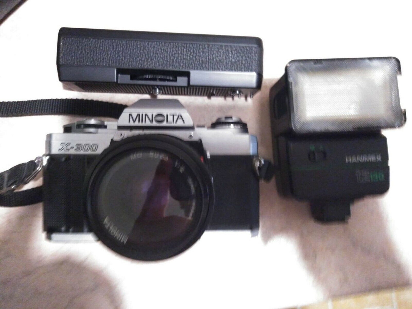 Macchina Fotografica Analogica-Minolta X 300+ auto winder+flash