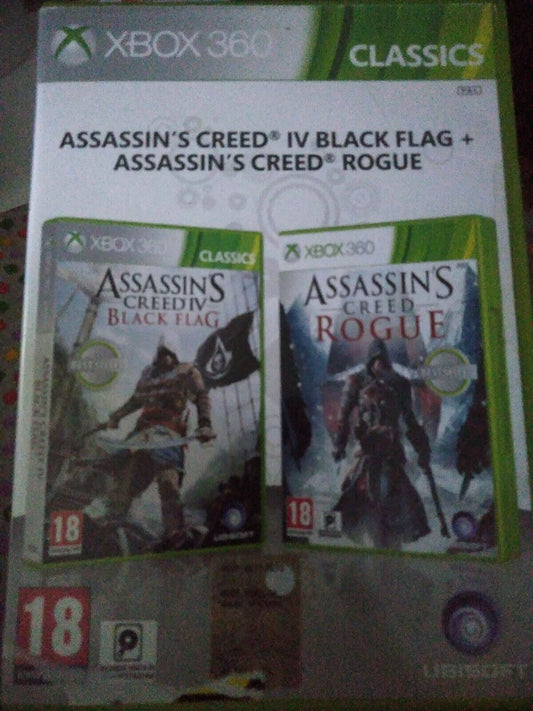 Assassin's Creed 4 Black Flag+Assassin's Creed Rogue-Xbox 360