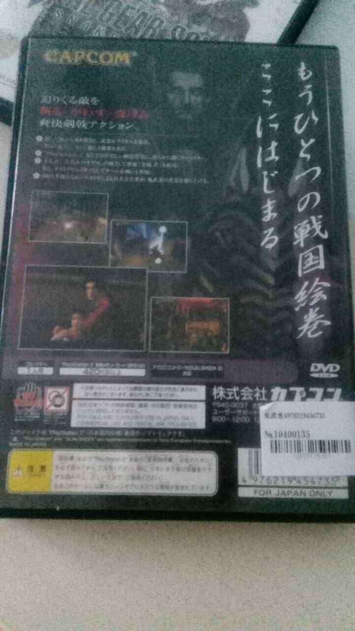 Onimusha-Warlords-Ps2-Play Station 2-Ntsc-Jap